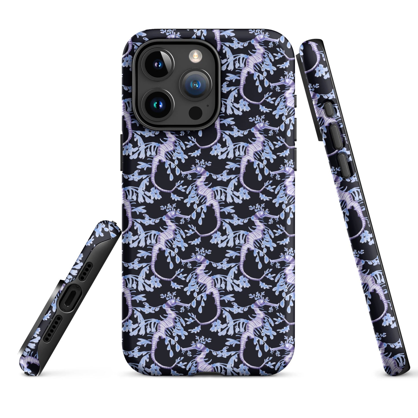Purple Sea Dragons at Night Tough Case for iPhone®-1