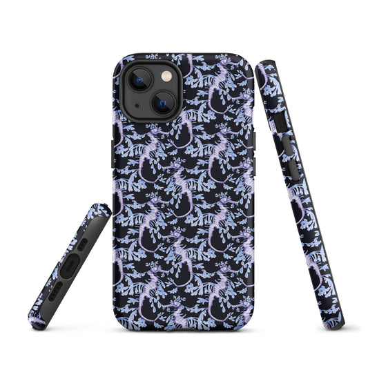 Purple Sea Dragons at Night Tough Case for iPhone®-10